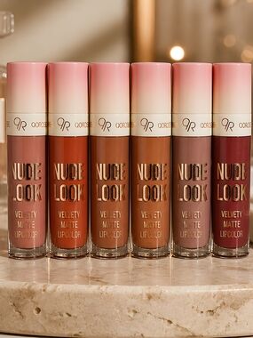Set Of 6 Velvety Matte Lip Color-Various Shades Shown (Set 2) See Pics